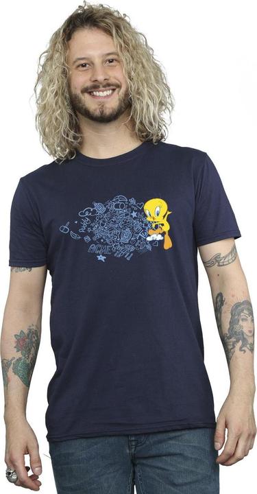 Immagine prodotto Looney Tunes ACME Doodles Tweety Maglietta Uomo (5XL)