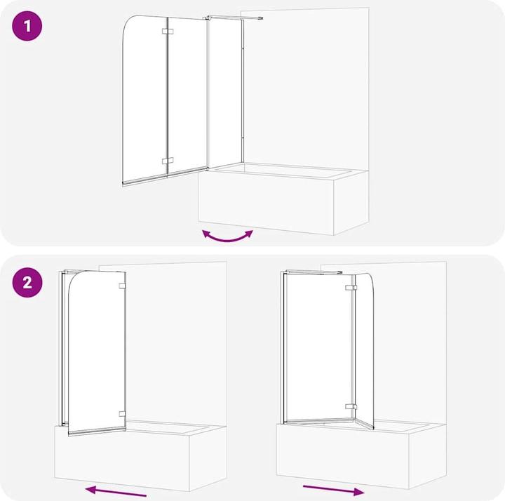 Image du produit vidaXL Duschwand