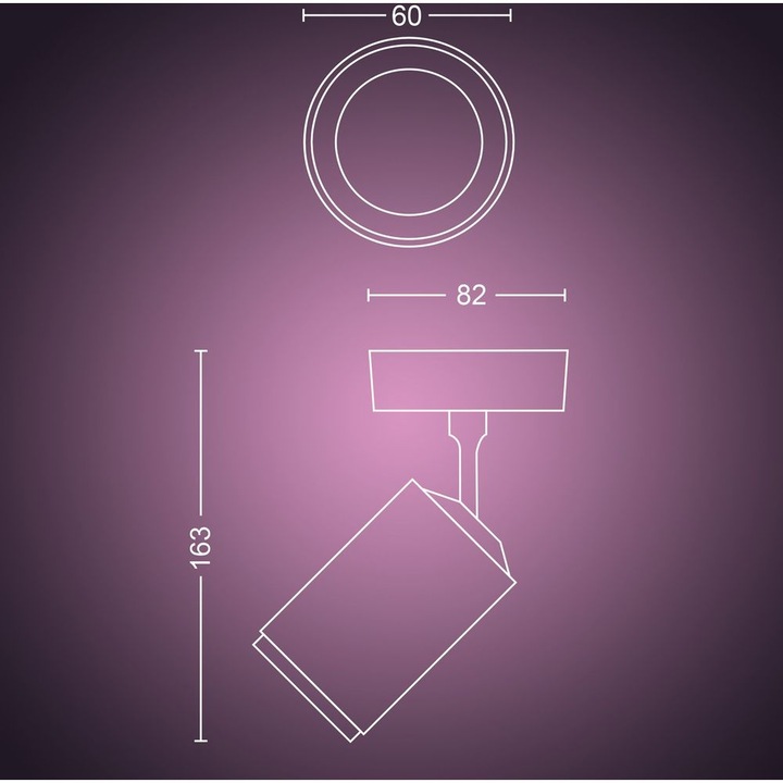 Image du produit Philips Hue Fugato Base BT (350 lm, GU10)