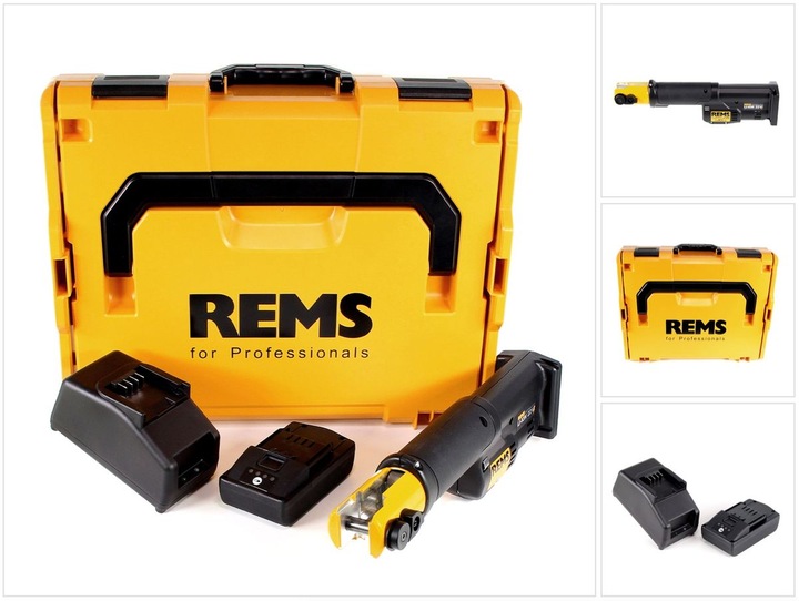 Produktbild Rems Mini-Press S 22 V ACC Akku Radialpresse mit Zwangsablauf in L-Boxx + 1 x 1,5 Ah Akku + Ladegerä