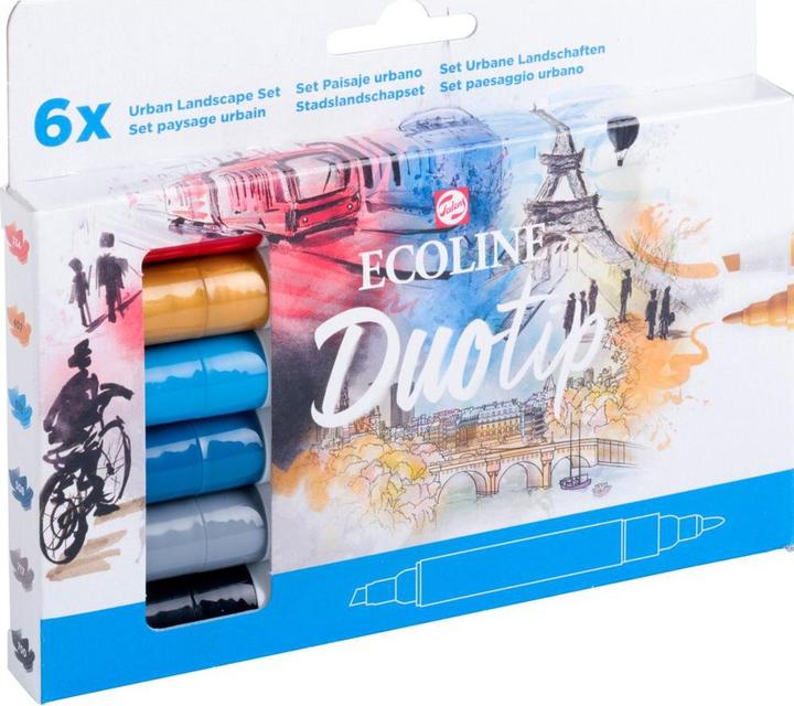 Image du produit Talens ECOLINE DUOTIP - Set de crayons de couleur (6x)