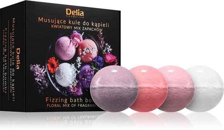 Actual product image Delia Cosmetics Fizzing Bath Bombs Floral Mix (Bath bombs, 400 g)