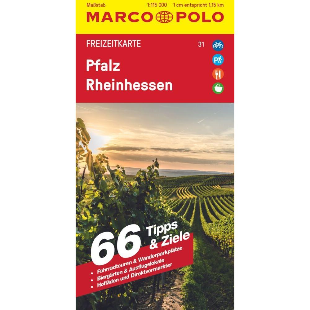Freizeitkarte 31 Pfalz, Rheinhessen 1:115.000, Landkarte