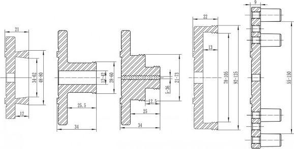Image du produit Bernardo Cantina Bernardo - Spannfutter-Set Premium M 95