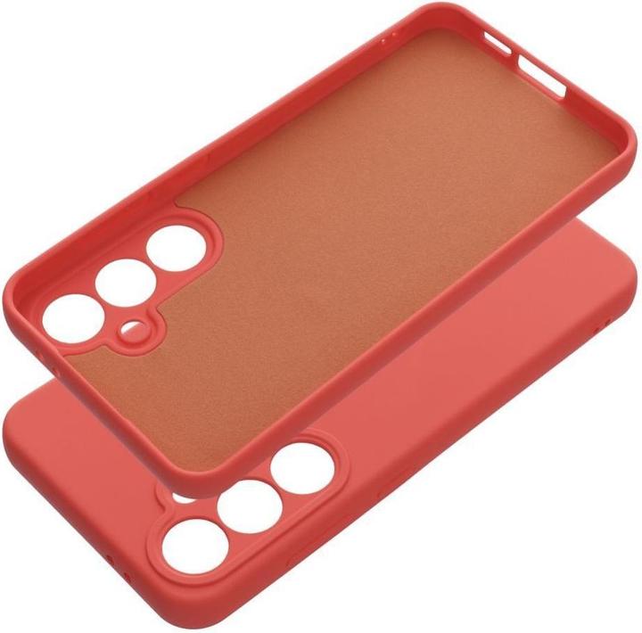 Actual product image OEM Back panel cover SILICONE case for SAMSUNG S24 FE peach (Samsung Galaxy S24 FE)