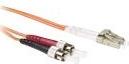 Produktbild ACT 2 meter LSZH Multimode 62.5/125 OM1 fiber patch cable duplex with LC and ST connectors (S/UTP, 2 m)
