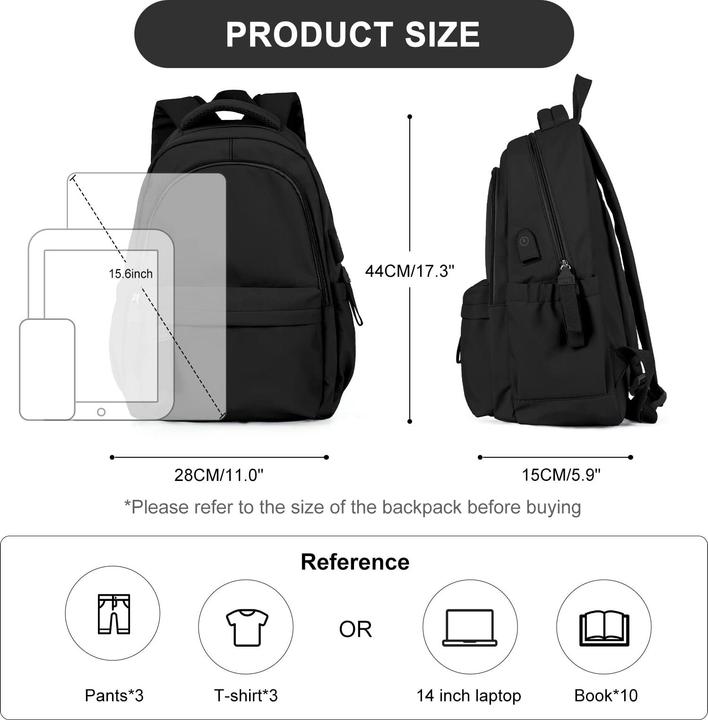 Image du produit Only-Bags.Store Sac à dos scolaire Sac à dos pour ordinateur portable Cartable léger