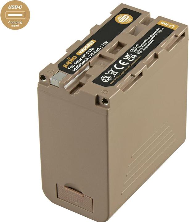 Produktbild Jupio NP-F970 Ultra C (USB-C 20W PD Input/Output) 10050mAh (Kamera Akku)