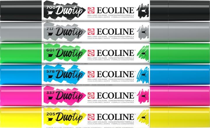 Image du produit Talens ECOLINE DUOTIP - Set de crayons de couleur (6x)