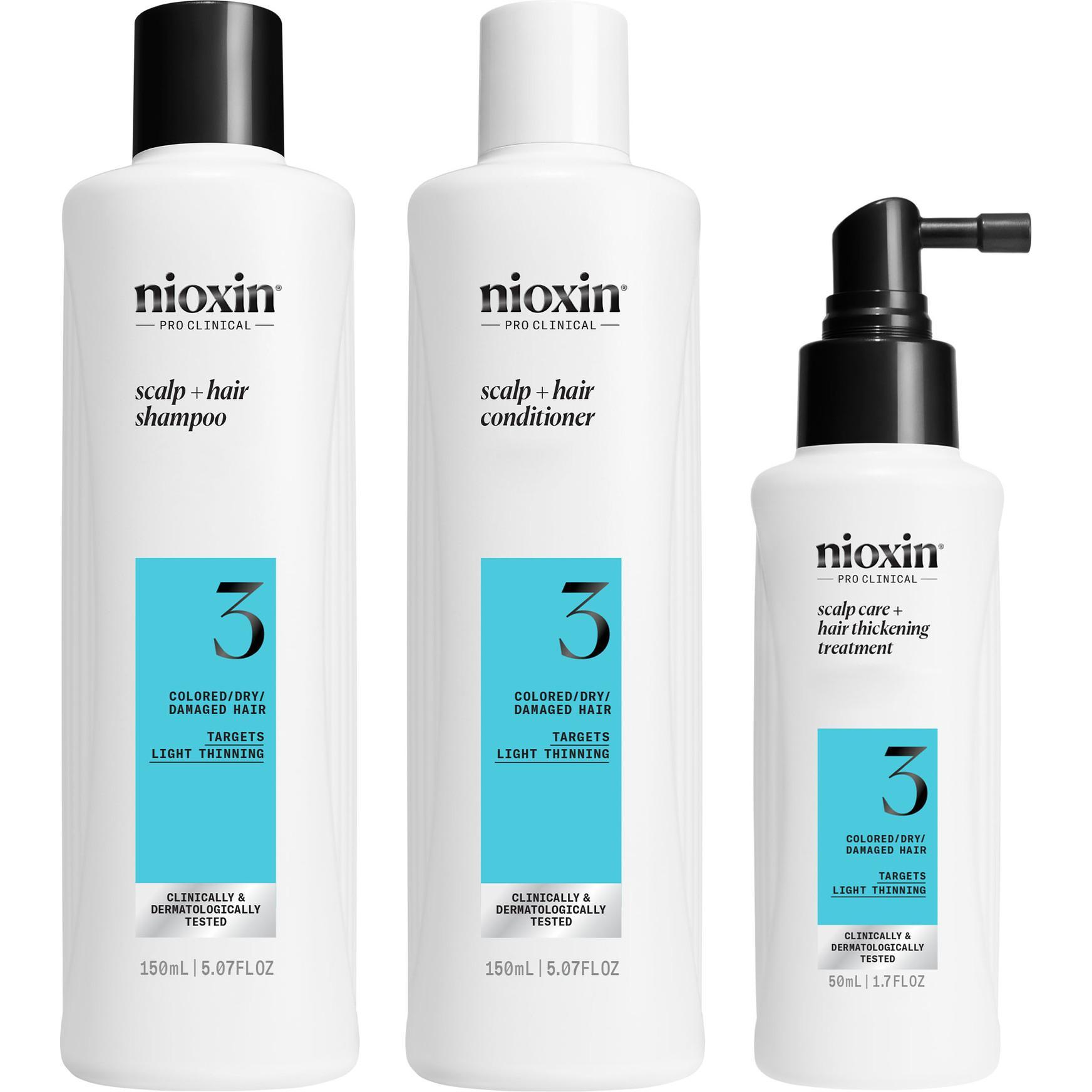 Nioxin, Set regalo bellezza, Scalp + Hair Thickening System 3 (Set per la cura dei capelli)
