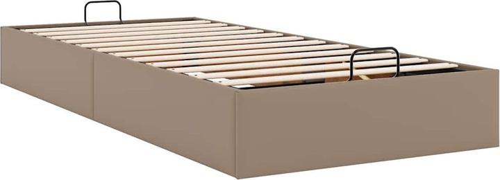 Actual product image VidaXL Ottoman bed without mattress white 140x200 cm faux leather (140 x 200)