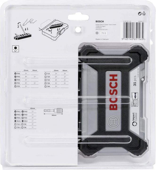 Productafbeelding Bosch Professional Zubehör Effectcontrole (Zeskantbus TX)