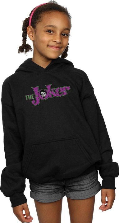 Image du produit - Sweat à capuche THE JOKER CRACKLE LOGO - Fille (140, 146)