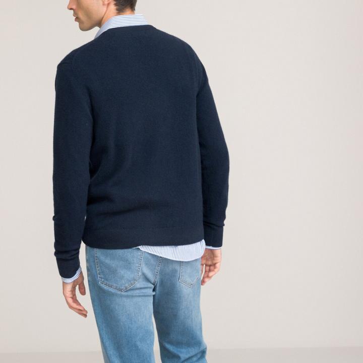 Produktbild La Redoute Collections Pullover mit V-Ausschnitt (L)