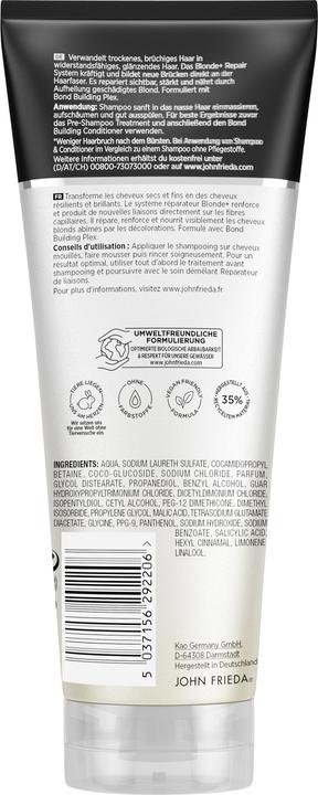 Image du produit John Frieda Blonde+ (250 ml, Shampoing liquide)