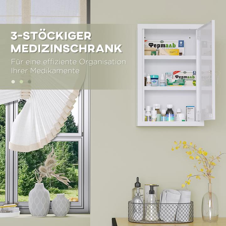 Produktbild Kleankin Medizinschrank (30 x 14 x 46 cm)