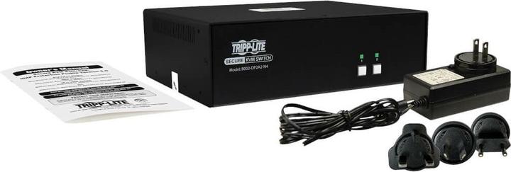 Actual product image Eaton TIPPLITE Secure KVM Switch 2-Port Dual Monitor DisplayPort 4K NIAP PP 3.0 Audio TAA
