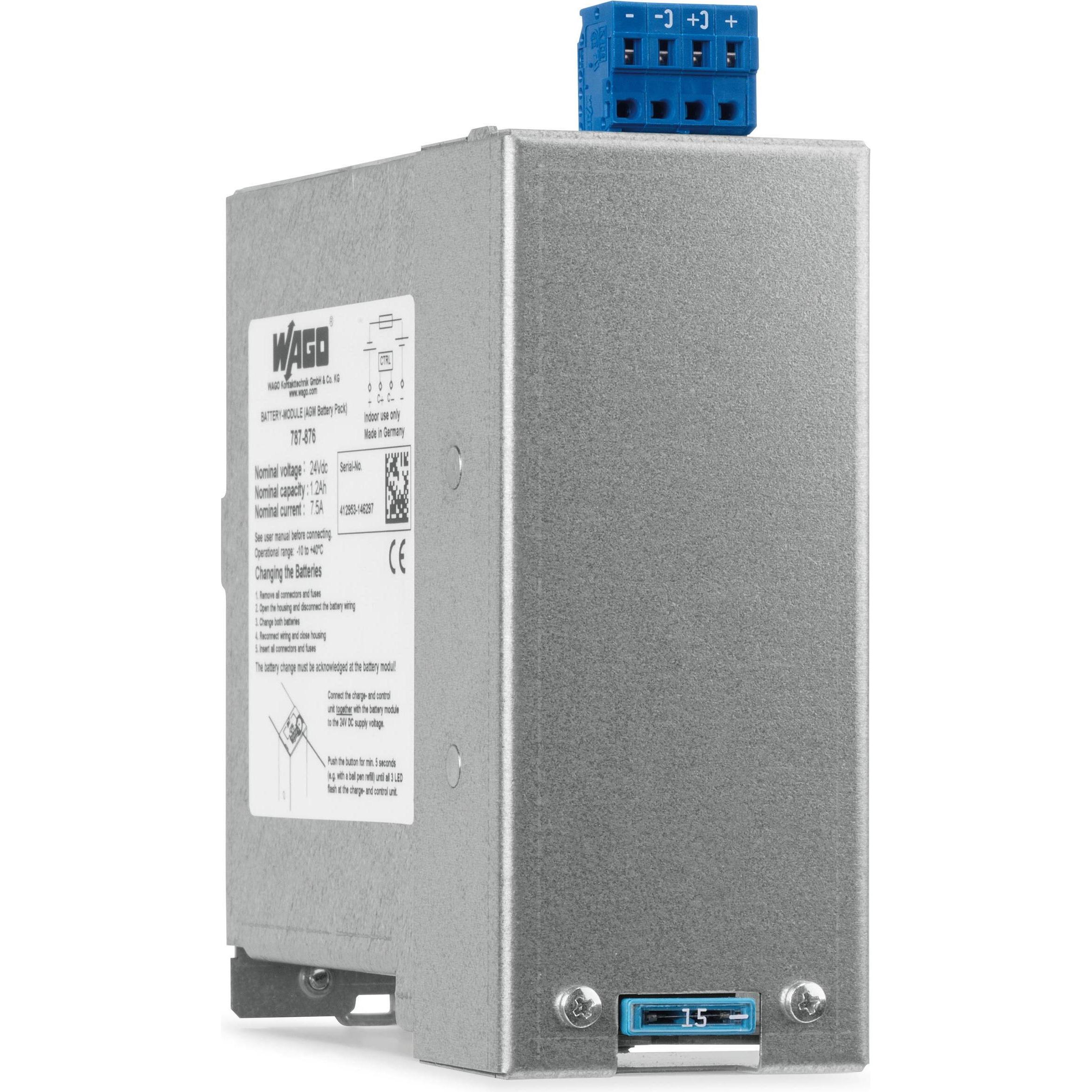 Wago, Quadro elettrico portatile, Alimentatore per guida top-hat (guida DIN)