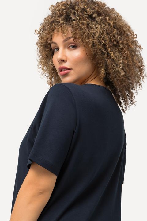 Produktbild Ulla Popken Shirt, doppellagige Vorderseite, Slim, Rundhals, Halbarm (58)