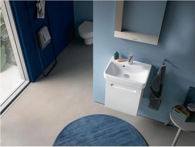 Produktbild Duravit Handwaschbecken No 1 weiss, mit Überlauf, 1 Hahnloch 450x350mm (350 mm, 450 mm)