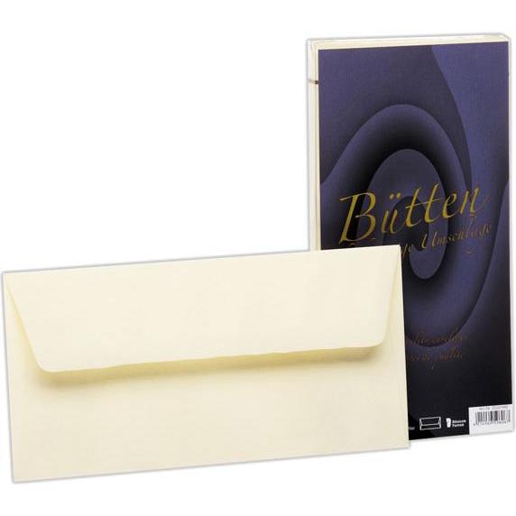 Magni, Versandtasche + Luftpolstertasche, Briefhüllen DL, 25er Bütten Ivory, gefüttert (25 x)