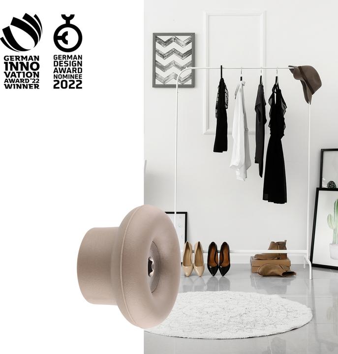 Actual product image Wagner System design yourself coat hook DOT GH 0221 with 1 hook taupe, 1 pc.