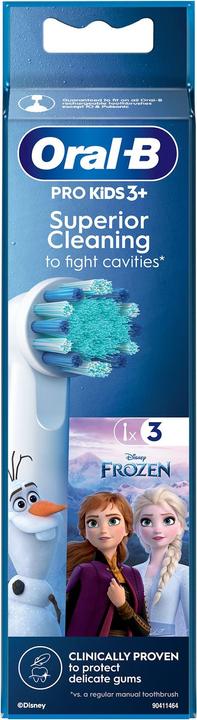 Image du produit Braun Oral-B Pro Kids têtes de remplacement avec Disney Frozen, 3 têtes (3 x)