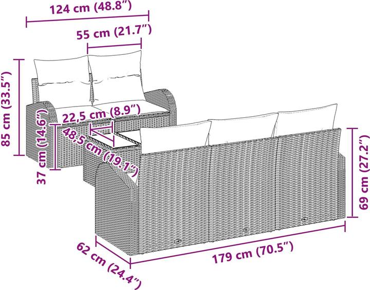 Produktbild vidaXL Gartenmöbel