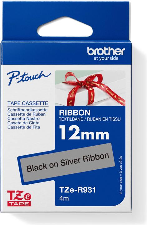 Actual product image Brother TZe-R931 (1.20 cm, Silver)