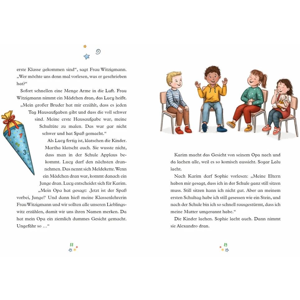 Thumbnail - Erste Klasse, fertig, los! – Martha und Lalu kommen in die, Kinderbücher von Luzie-Linn Beeke