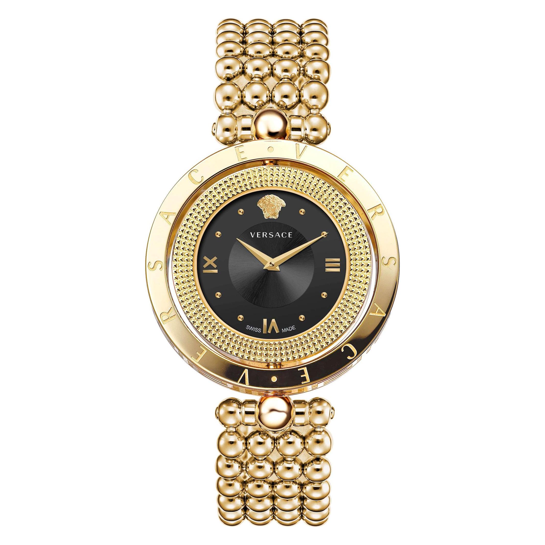 Versace, Armbanduhr, VE7901723, Gold, (Analoguhr, 34 mm)