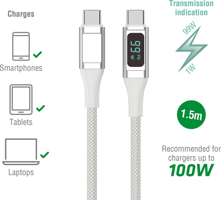 Image du produit 4smarts USB C – USB C (1.50 m, USB 2.0)