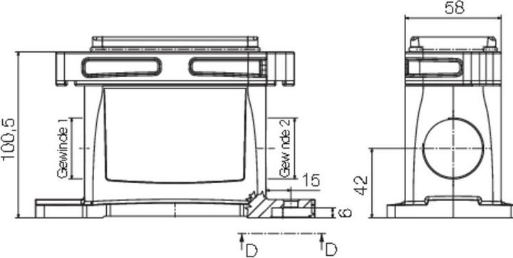Produktbild Weidmüller Sockelgehäuse HDC IP68 10B SS (Gehäuse)