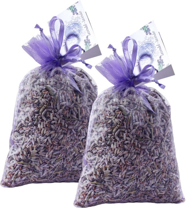 Natura Punto 2er-Set getrocknete Lavendelblüten im Organzabeutel, 30 g (Trockenblumen, 2x)