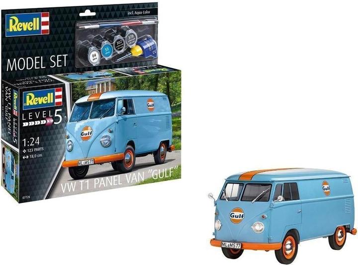 Actual product image Revell Model Set VW T1 panel van (Gulf Decoration)