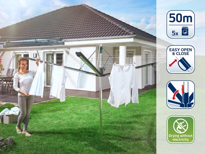 Produktbild Leifheit Wäschespinne Linomatic 500 Plus (50 m)