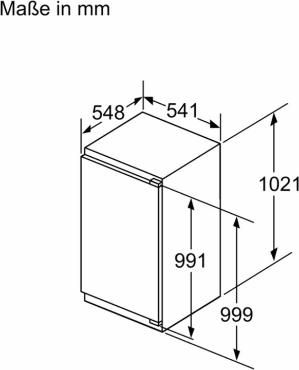 Produktbild Bosch Hausgeräte KIR31VFE0 (165 l)