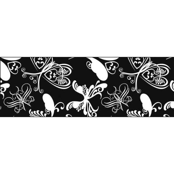 Ursus, Bastelpapier, Transparentpapier 115g/qm A4 VE=25 Blatt Black & White Schmetterling (115 g/m², 1 x)