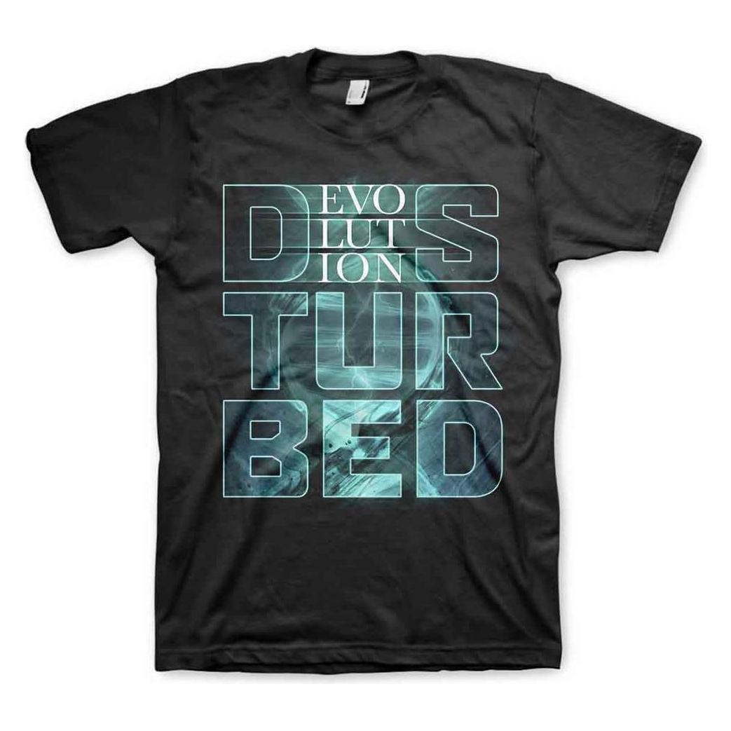 Disturbed, Herren, Shirts, Evolution, Schwarz, (Xl)