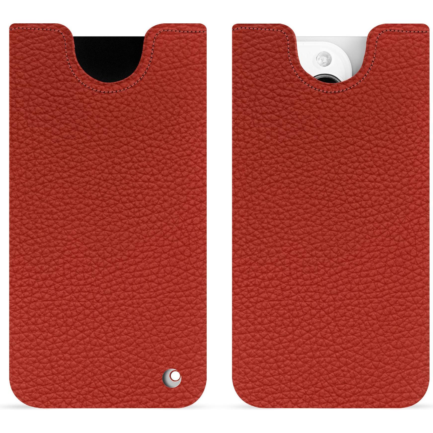 Noreve Lederschutzhülle (Apple iPhone 15 Pro), Smartphone Hülle, Orange