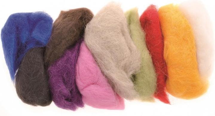 Productafbeelding Glorex Schapenwol 10x10g mix