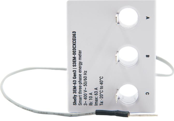 Actual product image Shelly 3EM-63T Gen3