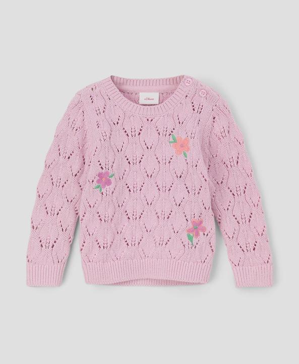 Produktbild s.Oliver Strickpullover Strickpullover mit Stickerei (68)