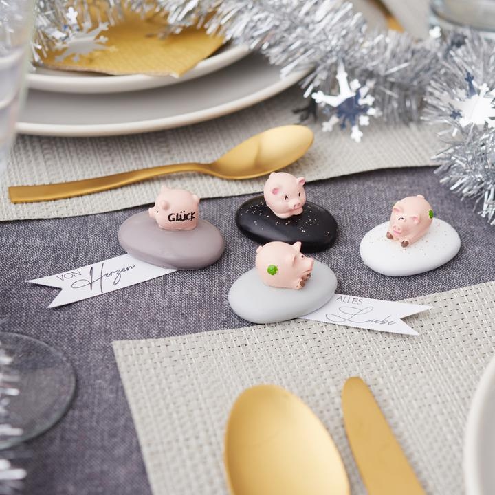 Actual product image VBS Mini figurine "Lucky pig", 4 pieces