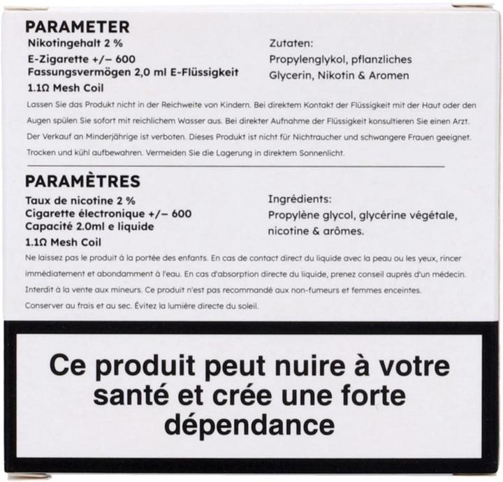 Immagine prodotto SKE Crystal Plus Blueberry Raspberry- E-Pod-Nachfüllung - 2 Stk. à 2 ml (Lampone, Mirtillo)