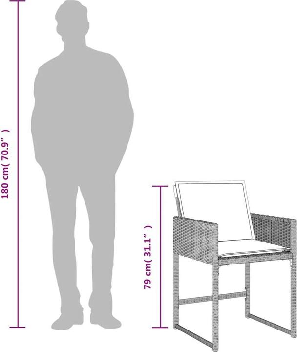 Produktbild vidaXL Garten Essgruppe