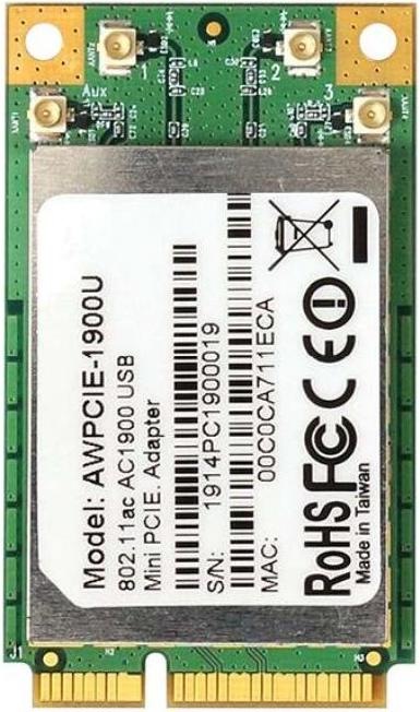 Produktbild Alfa Network AWPCIE-1900U - 802.11ac AC1900 USB-Mini-PCIe-Adapter (PCI Express 1.1)