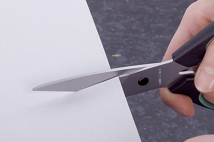 Actual product image wolfcraft 1 Universal household scissors, 70 mm blade (21.50 cm)