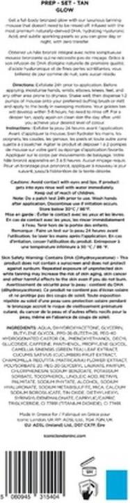 Immagine prodotto Iconic London Mousse abbronzante Prep Set per una pelle baciata dal sole e un colorito bronzeo a lunga durata (Schiuma autoabbronzante)