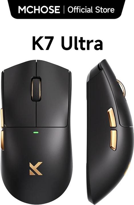 Actual product image Mchose K7 Ultra Lightweight Wireless - Gaming Mus - Optisk - 5 knapper - Hvid (Wireless)